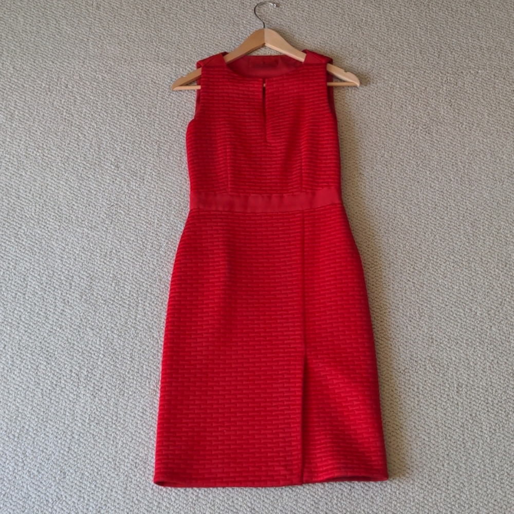Carolina Herrera Red Cocktail Dress Size 2